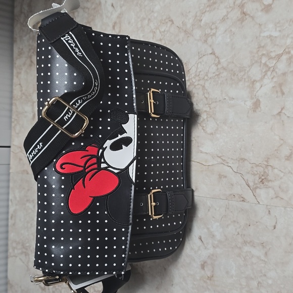 Disney Handbags - Disney | Shoulder bag | Minnie Accent Character | Black White Red | Brand New